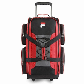 Fila 26" Lightweight Rolling Duffel Bag, Red One Size Dont Miss This Deal