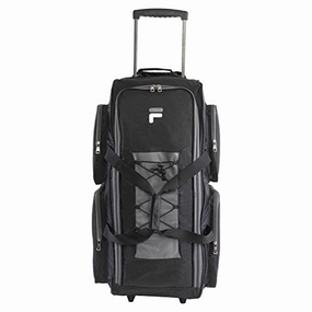 Flash Sale Alert Special Savings Today Fila 32" Large Lightweight Rolling Duffel Bag, Black, One Size