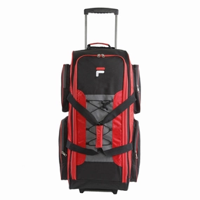 Fila 32" Large Lightweight Rolling Duffel Bag, Red, One Size Big Savings Event