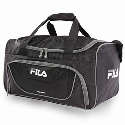 Limited Time Steal Shop the Best Deals Fila Ace 2 Small Duffel Gym Sports Bag, Black/Grey One Size