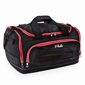 Fila Cypress Small Sport Duffel Bag, Black/Red One Size MustHave Clearance