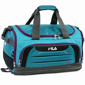 Flash Sale Alert Now Fila Cypress Small Sport Duffel Bag, Teal/Purple, One Size