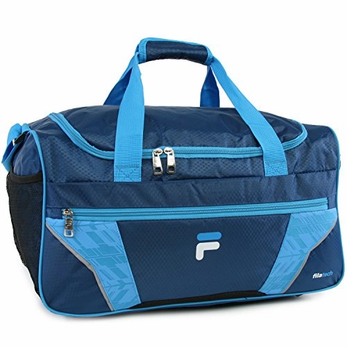 Hot Pick Deal Fila Drone Sm Travel Gym Sport Duffel Bag, Navy/Blue