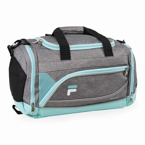 Fila Duffle Duffel, Heather Grey Mint, Small Flash Deal Alert Big Savings Alert