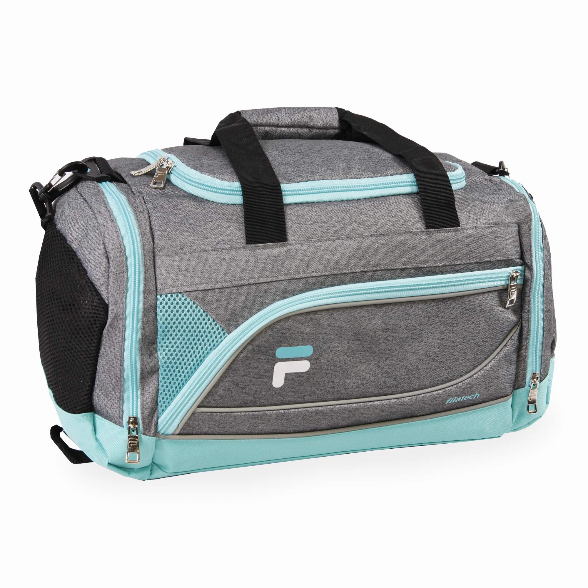 Fila Duffle Duffel, Heather Grey Mint, Small Flash Deal Alert Big Savings Alert