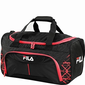 Fila Fastpace Small Sports Duffel Bag Gym, Black/Red One Size Flash Deal Alert Hot Offer Event