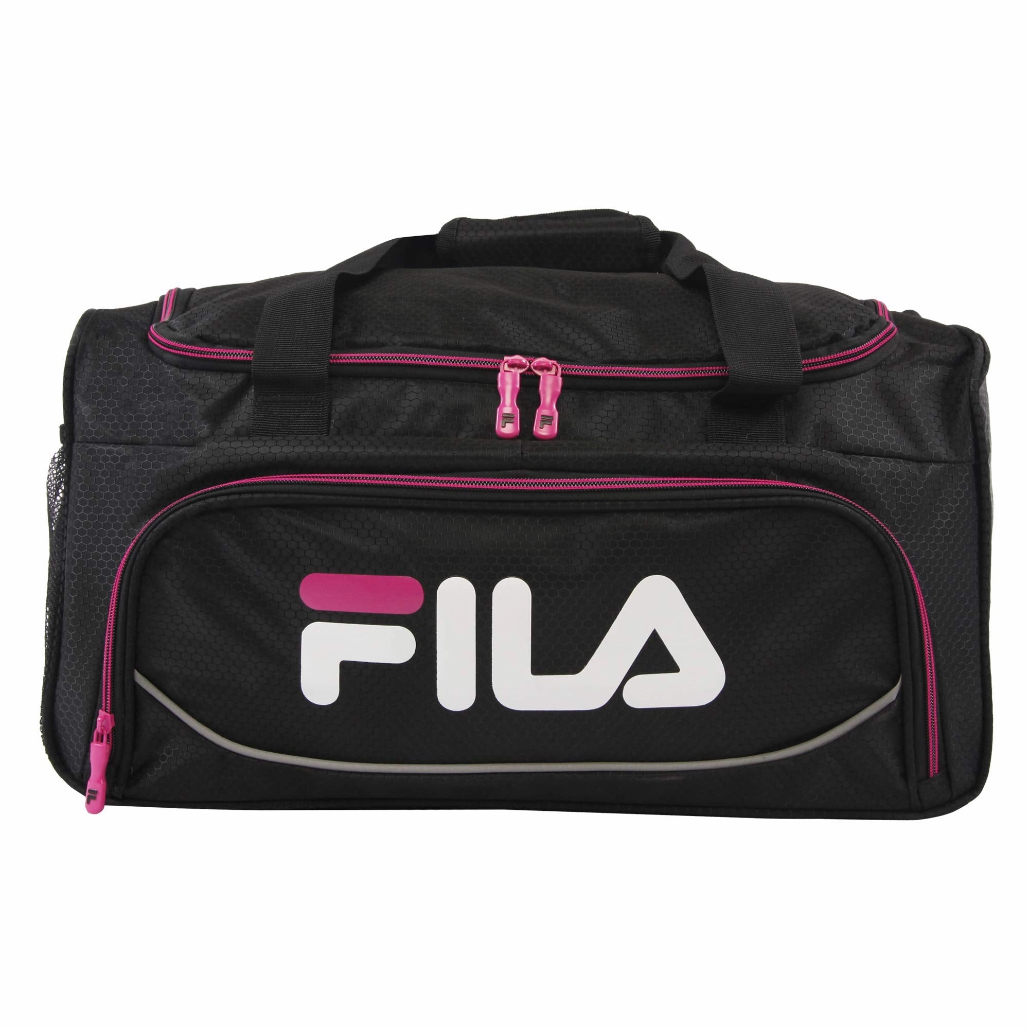 Fila Kelly 19-In Sports Duffel Bag, Black Fuchsia, One Size Big Savings Event