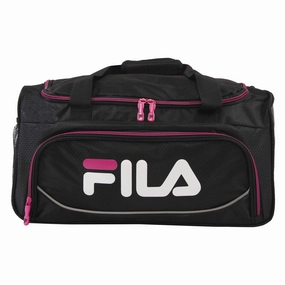 Fila Kelly 19-In Sports Duffel Bag, Black Fuchsia, One Size Big Savings Event