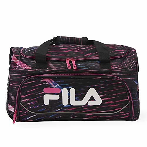 Today Only Hot Pick Perfect Gift Offer Fila Kelly 19-In Sports Duffel Bag, Stripe Static Pink One Size