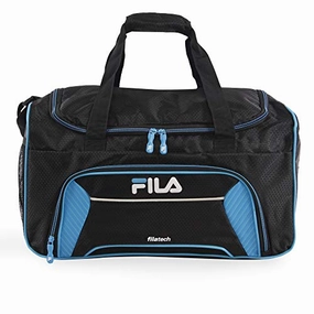 Today Only Hot Sale Fila Orson Small Sports Duffel Bag, Black/Blue One Size