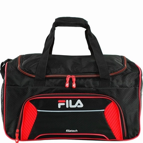 Fila Orson Small Sports Duffel Bag, Black/Red, One Size Dont Miss This Steal Clearance Alert Now
