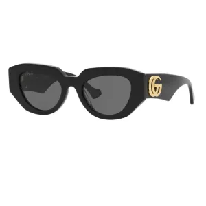 Shop Now Save Gucci Gg1421S 001 WomenS Sunglasses - Black Frame, Grey Lenses