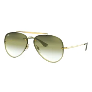 Hot Offer Event Ray-Ban Blaze Aviator Rb3584N 91400R Gold - Green