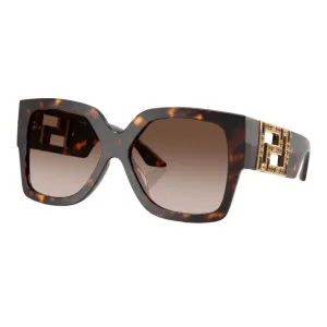 Versace Ve4402 108/13 Sunglasses - Havana Frame, Brown Gradient Lens Limited Time Offer Flash Discount Today
