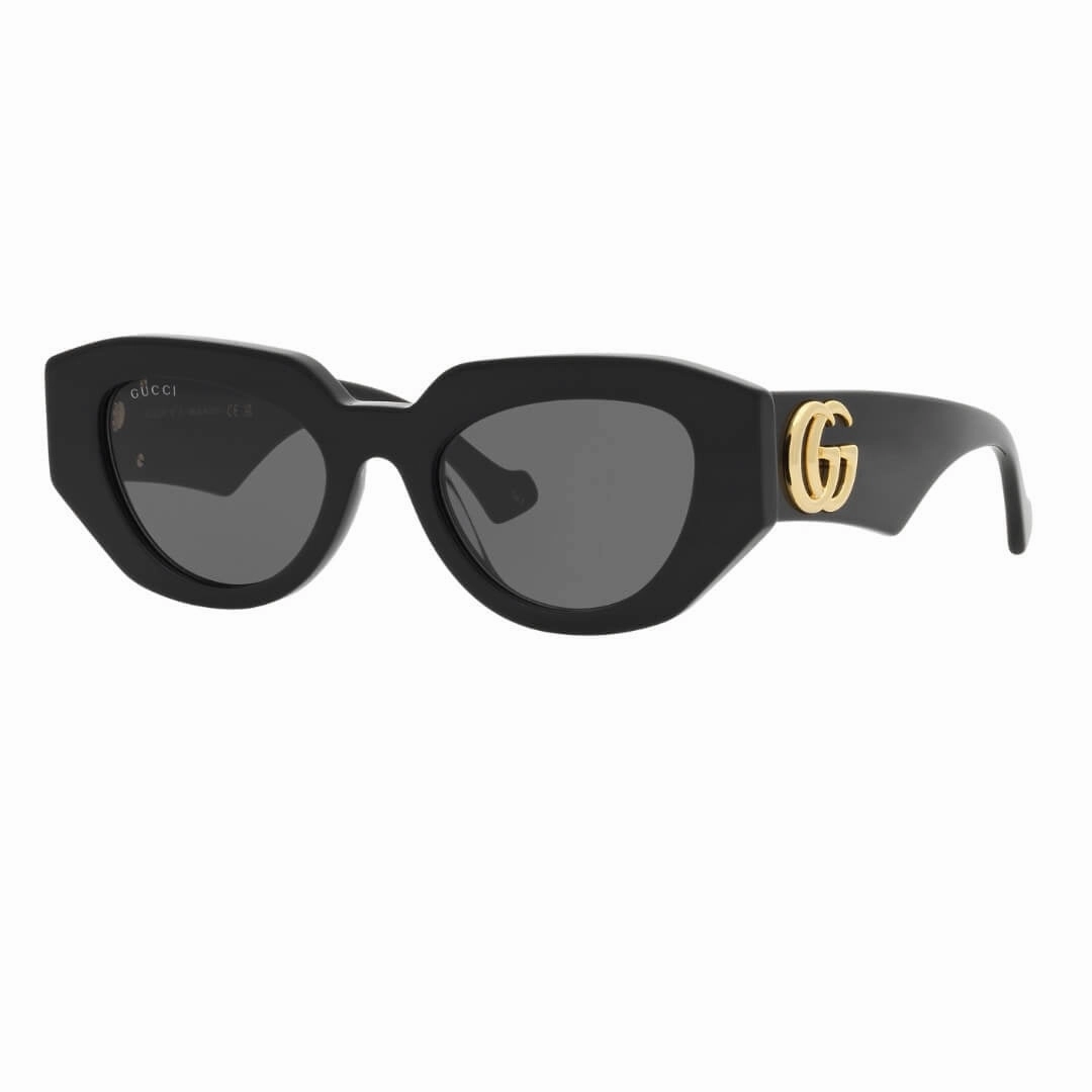 Shop Now Save Gucci Gg1421S 001 WomenS Sunglasses - Black Frame, Grey Lenses