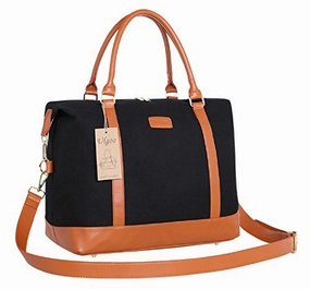 Limited Time Hot Deal Sweet Deal Today Ulgoo Travel Tote Bag Carry On Shoulder Bag Overnight Duffel In Trolley Handle (Black)