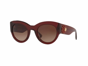 Limited Stock Alert Versace Ve4353Bm 531713 Sunglasses -Brown Gradient And Burgundy