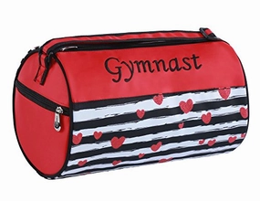 MustHave Deal Sassi Designs Love To Dance Gymnast Small Roll Duffel Bag Size: Small 7" X 12"