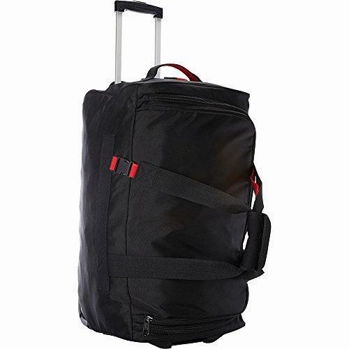 A. Saks 25" Expandable Trolley Duffel (Black/Red) Hot Sale Alert Hot Item Clearance