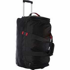A. Saks 25" Expandable Trolley Duffel (Black/Red) Hot Sale Alert Hot Item Clearance
