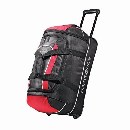 Samsonite Luggage Andante Wheeled Duffel, Black/Red, 22 Inch Trending Savings Now