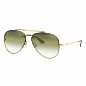 Hot Offer Event Ray-Ban Blaze Aviator Rb3584N 91400R Gold - Green