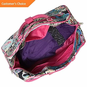 MustHave Deal Sandover World Traveler Multi Paisley 21 Carry-On Duffel Bag - Rolling Duffel New | Model Lggg -