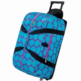 Price Drop Frenzy Flash Sale Alert Now Wildkin Big Dots Aqua Rolling Duffel Bag