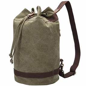 Berchirly Canvas Unisex Sports Backpack Small Duffel Army Green MustHave Items Hot Deal Alert