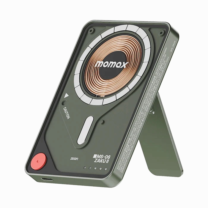 Trending Now Offer Momax X Gundam 1-Power X Pro | Magnetic Wireless Power Bank 5000Mah With Built-In Usb-C Cable - Limited Edition