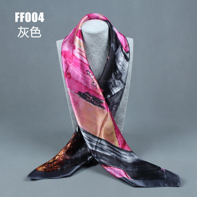 Hot Savings Alert Women'S Fashion Flower Pattern Polyester Scarves - 10 Colours