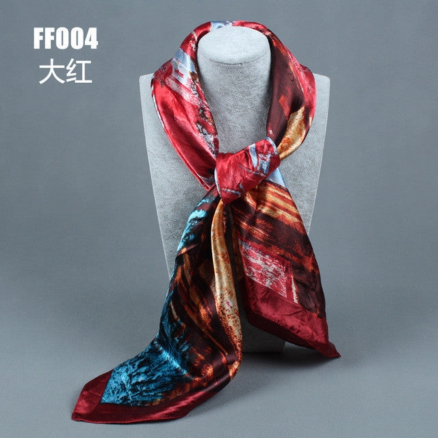 Grab It Fast Save Today Event Women'S Fashion Flower Pattern Polyester Scarves - 10 Colours