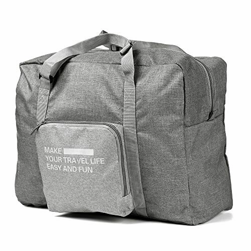 Clearance Steal Today Foldable Lightweight Nylon Duffel Luggage Bag Tote For Travel Gym 4 Colors (Grey)