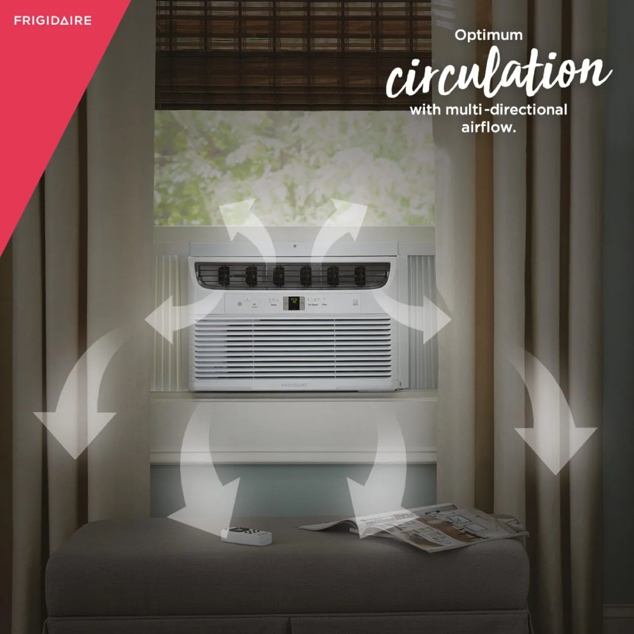 Frigidaire FHWW083WBE Frigidaire 8,000 Btu Connected Window-Mounted Room Air Conditioner