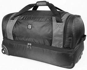 Special Occasion Discount Ful Xpedition 30In Rolling Duffel Bag, Retractable Pull Handle, Black/Grey, One Size