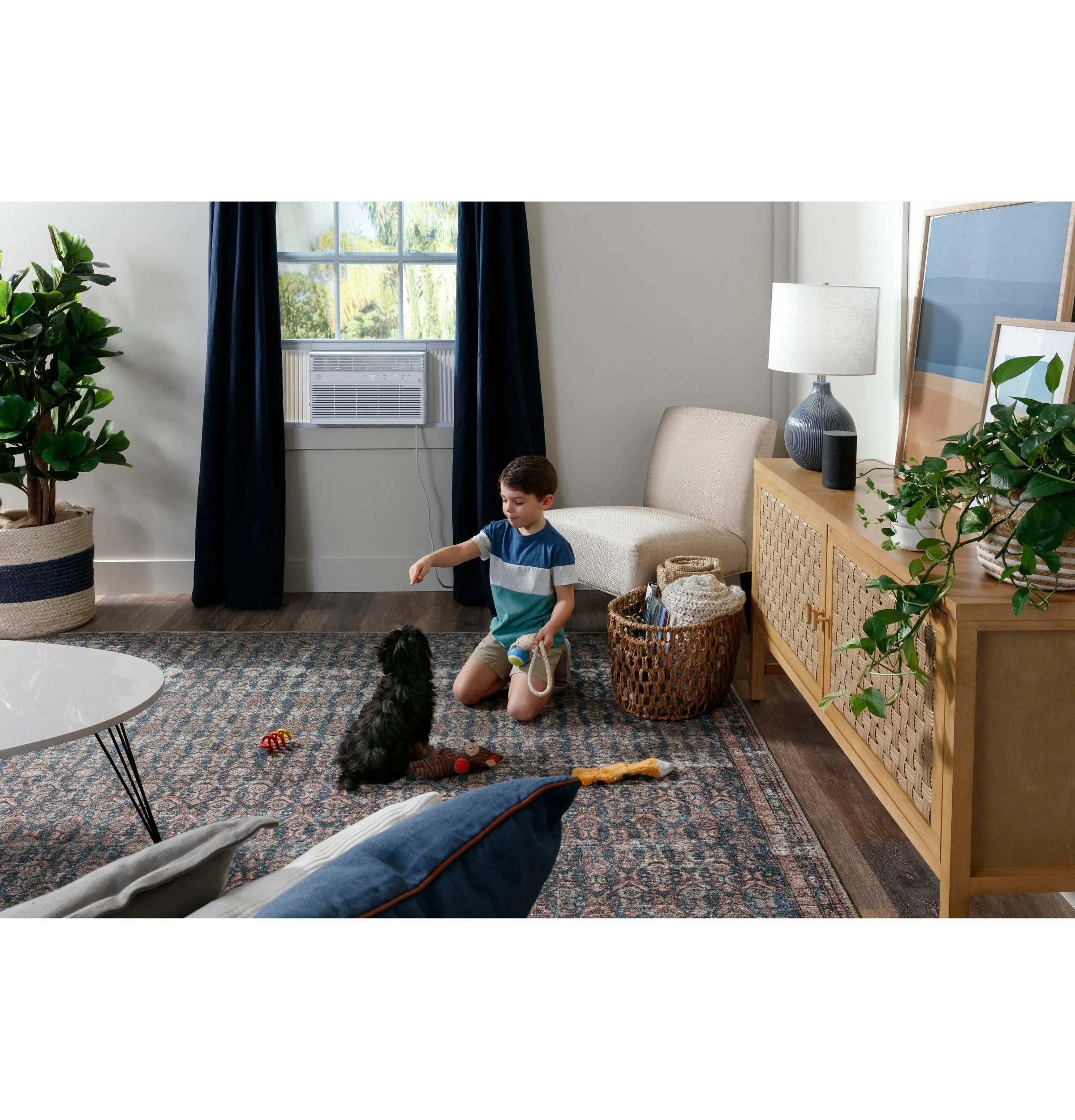 Ge Appliances AHEK14AC Ge? Energy Star? 14,000 Btu Smart Electronic Window Air Conditioner For Large Rooms Up To 700 Sq. Ft.