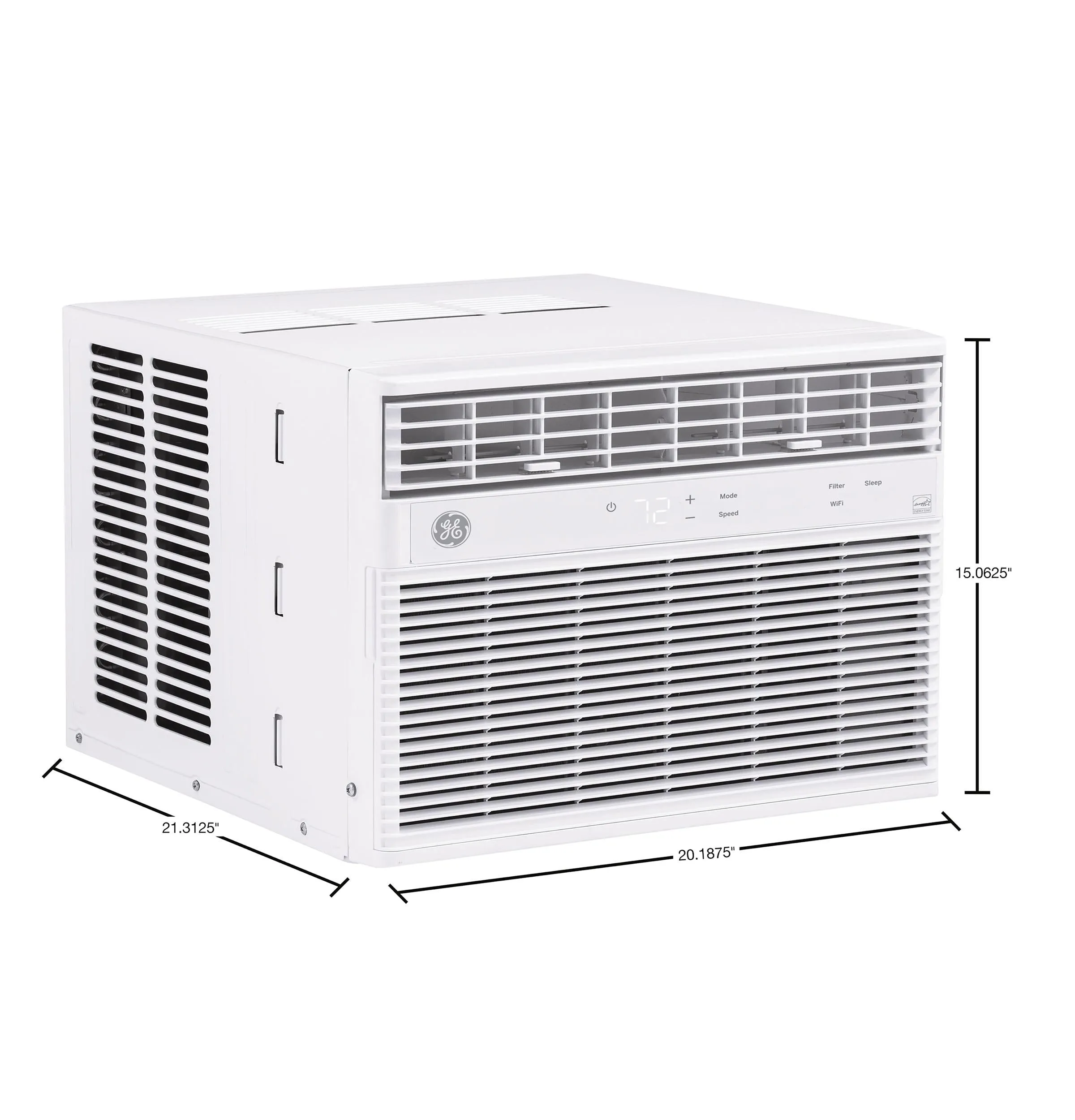 Ge Appliances AHEK14AC Ge? Energy Star? 14,000 Btu Smart Electronic Window Air Conditioner For Large Rooms Up To 700 Sq. Ft.