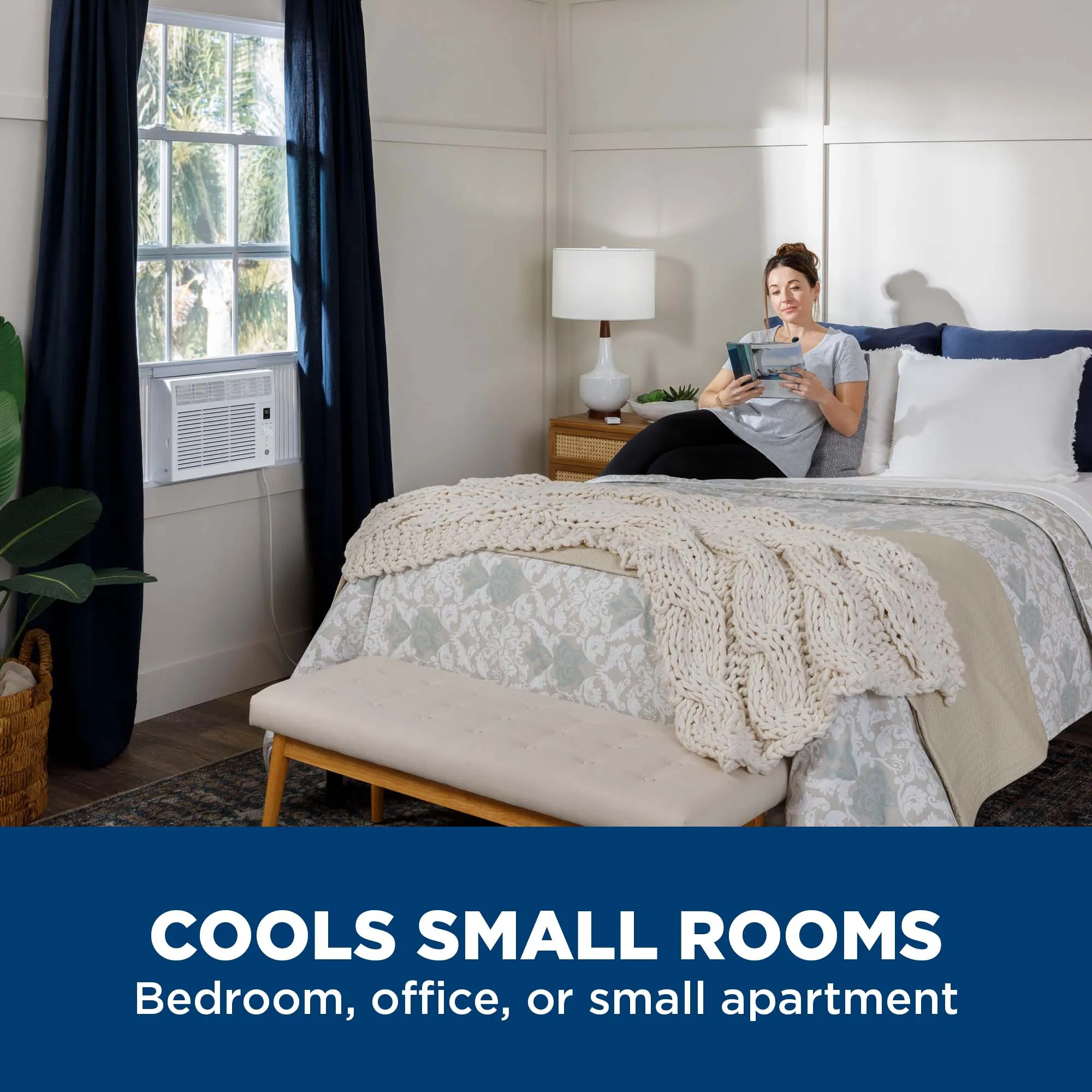 Ge Appliances AHSE06CA Ge? 6,000 Btu Electronic Window Air Conditioner For Small Rooms Up To 250 Sq Ft.