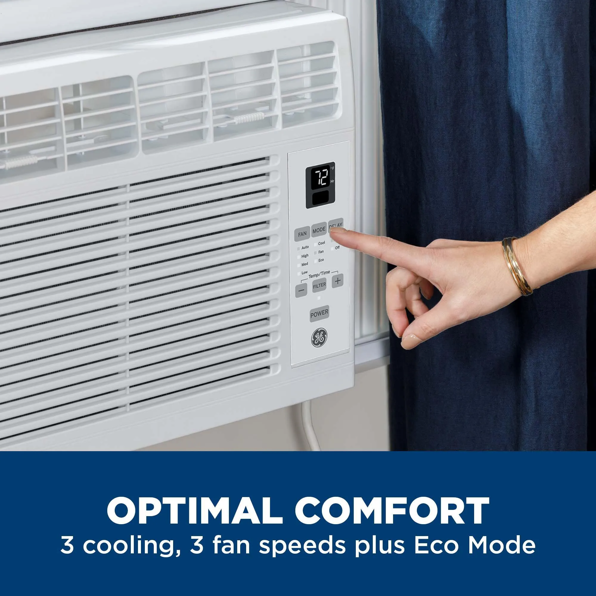 Ge Appliances AHSE06CA Ge? 6,000 Btu Electronic Window Air Conditioner For Small Rooms Up To 250 Sq Ft.