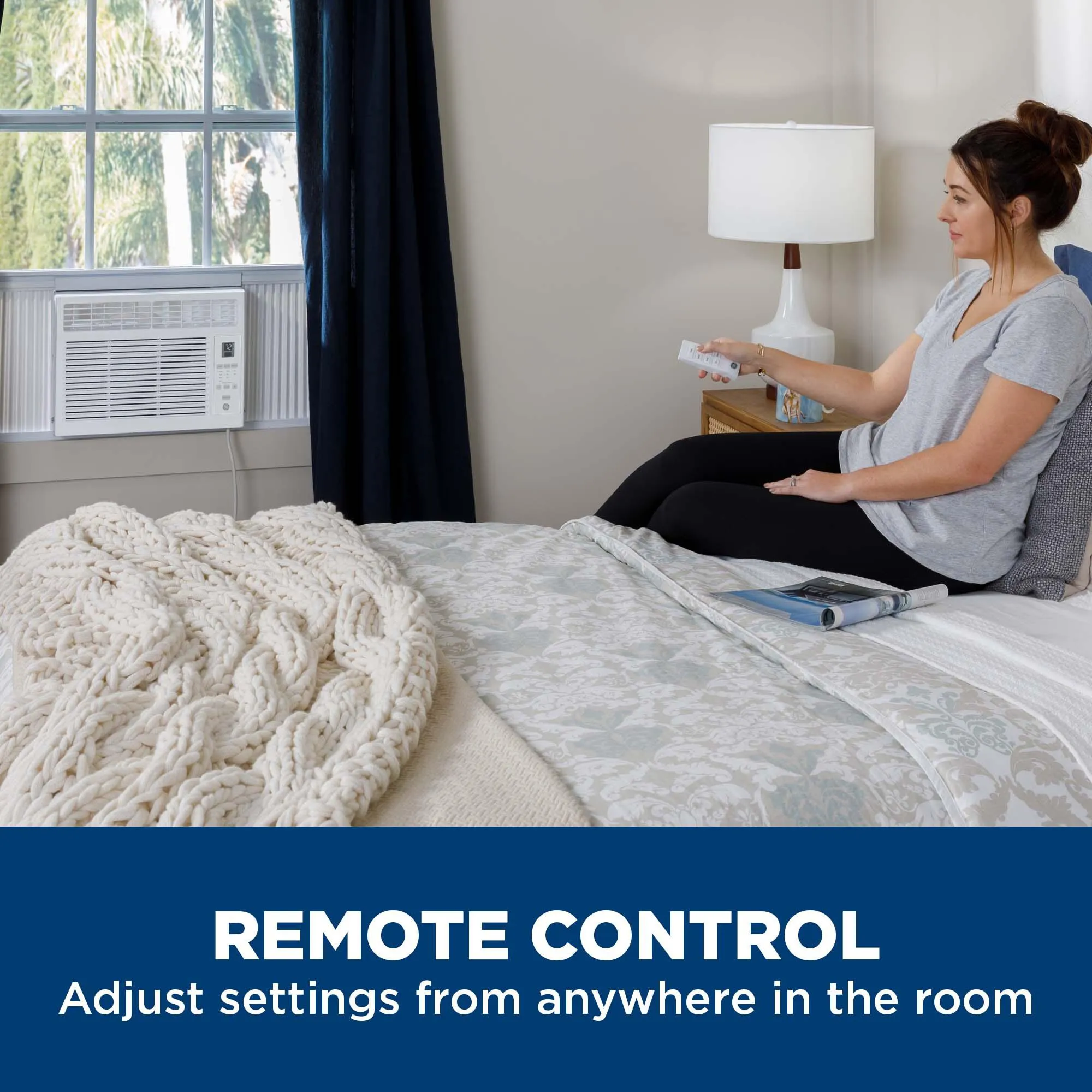 Ge Appliances AHSE06CA Ge? 6,000 Btu Electronic Window Air Conditioner For Small Rooms Up To 250 Sq Ft.
