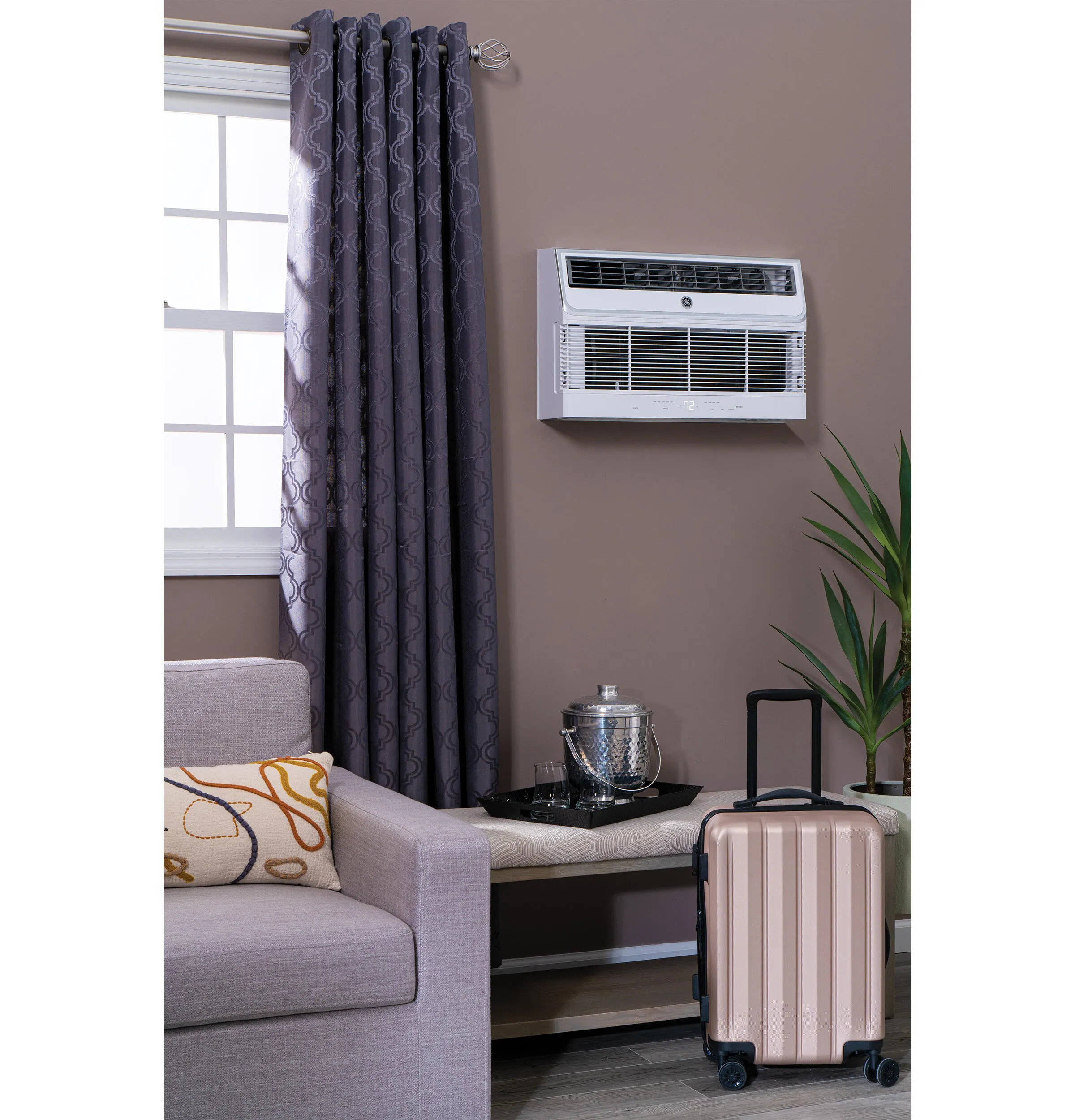 Ge Appliances AJEM12DWH Ge? 230/208 Volt Built-In Heat/Cool Room Air Conditioner