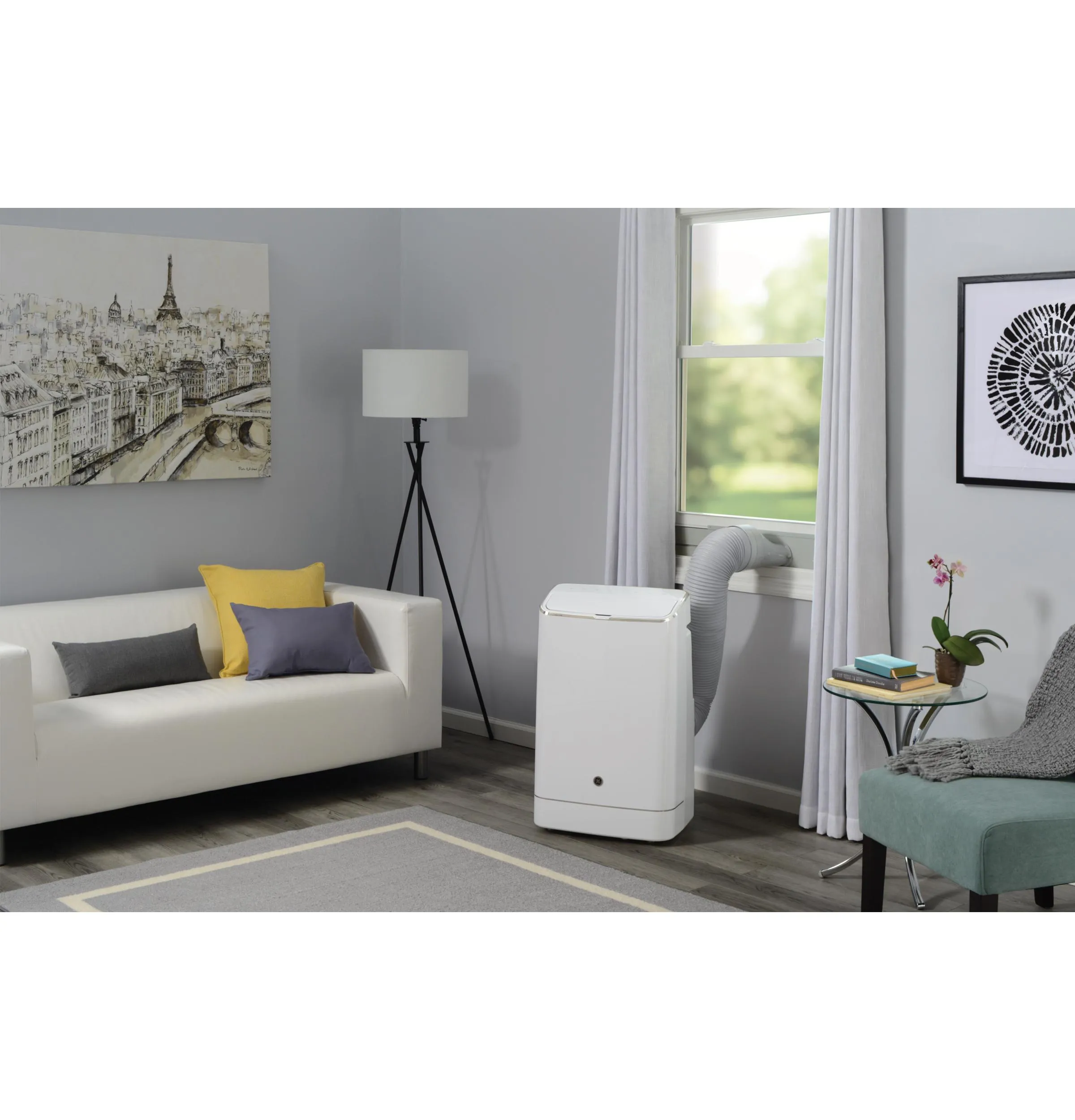 Ge Appliances APCA14YBMW Ge? 14,000 Btu Portable Air Conditioner For Medium Rooms Up To 550 Sq Ft. (9,850 Btu Sacc)