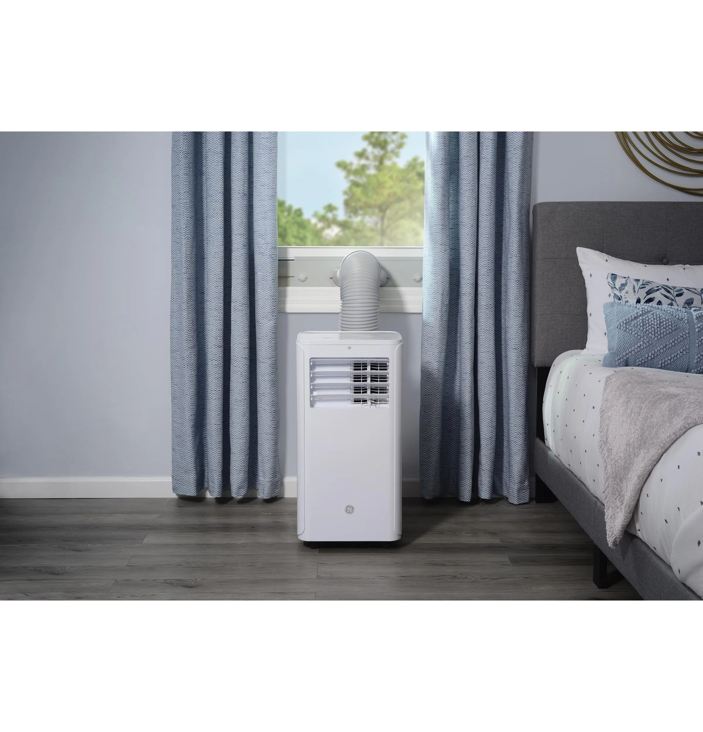 Ge Appliances APFD06JASW Ge? 6,100 Btu Portable Air Conditioner With Dehumidifier And Remote, White