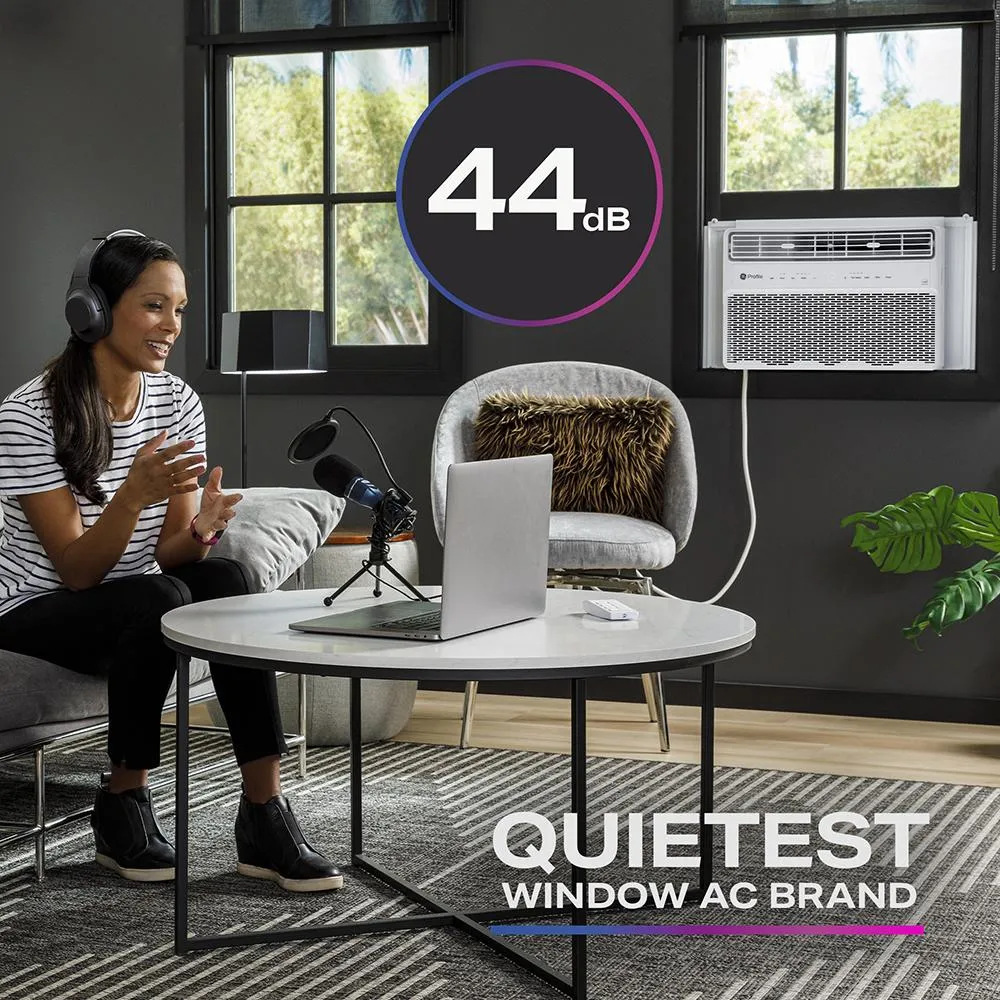 Ge Appliances PWDV12WWF Ge Profile&#8482; Energy Star? 12,000 Btu Inverter Smart Ultra Quiet Window Air Conditioner For Large Rooms Up To 550 Sq. Ft.