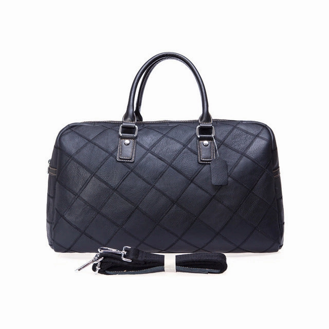 Genuine Leather Travel Duffel Bag Men Packing Cubes Travel Luggage Organizer Large Capacity Leather Special Price Offer
