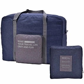 Shop the Savings Now Caremore Unisex'S Lightweight Fodable Waterproof Duffel Travel Bag Luggage Bag Large Capacity Blue