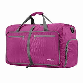 Gonex 60L Foldable Travel Duffel Bag Water & Tear Resistant, Rose Red Clearance Blowout Big Savings Alert