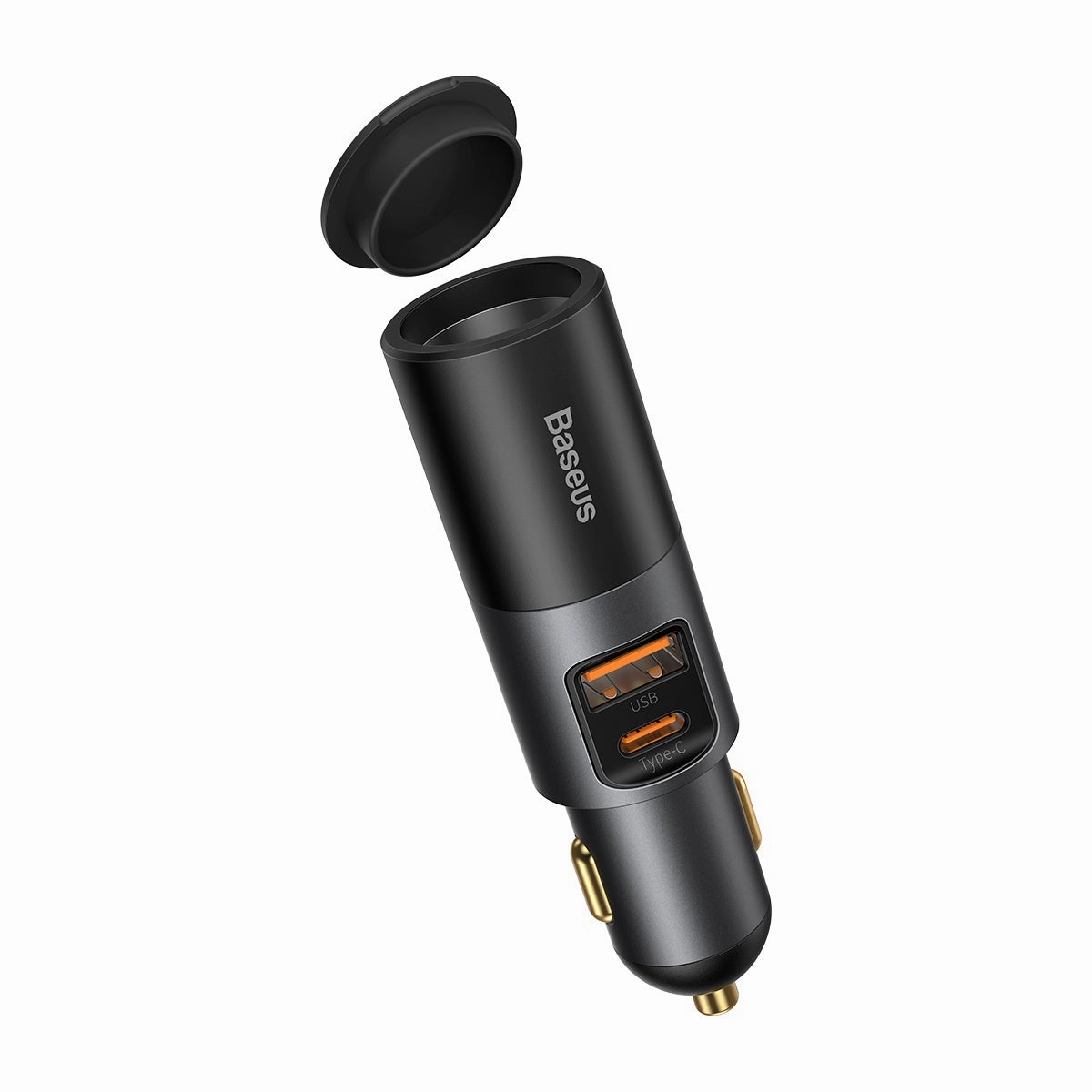 Limited Offer Alert Baseus 120W Car Charger U   C   Cigarette Lighter Socket Grey (Ccbt-C0G)