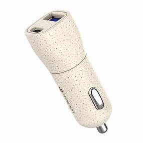 Intouch Biodegradable Pd/Usb Car Charger 20W - Wheat Straw (It-Cla4011) Exclusive Online Offer Mega Discount Event