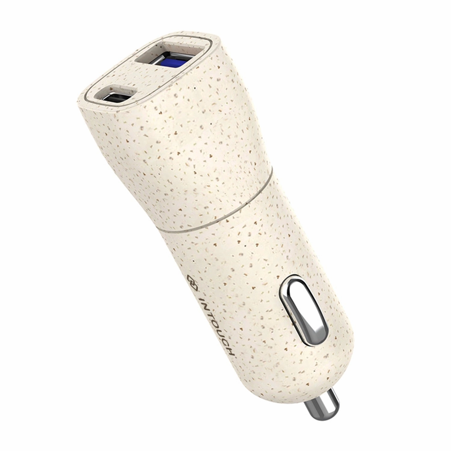 Intouch Biodegradable Pd/Usb Car Charger 20W - Wheat Straw (It-Cla4011) Exclusive Online Offer Mega Discount Event